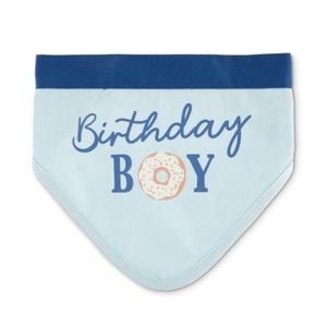 Bond & Co. Birthday Boy Doughnut Dog Puppy Bandana Blue